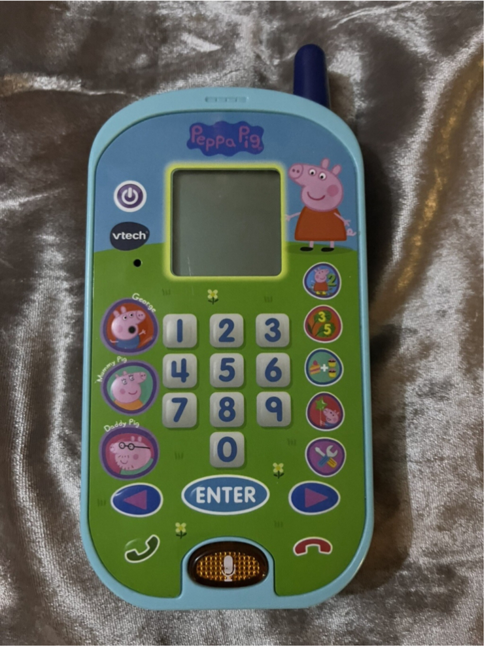 V-tech Peppa Pig Lets Chat Learning Phone Pretend Play Phone Education Toy